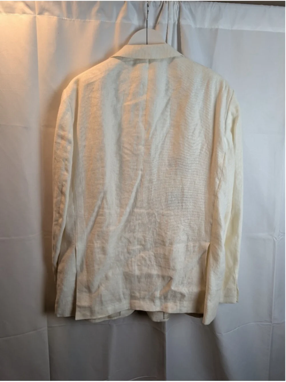 Pal Zileri Off White Linen Blazer - Lightweight Summer Jacket Size 48(58) In EUC